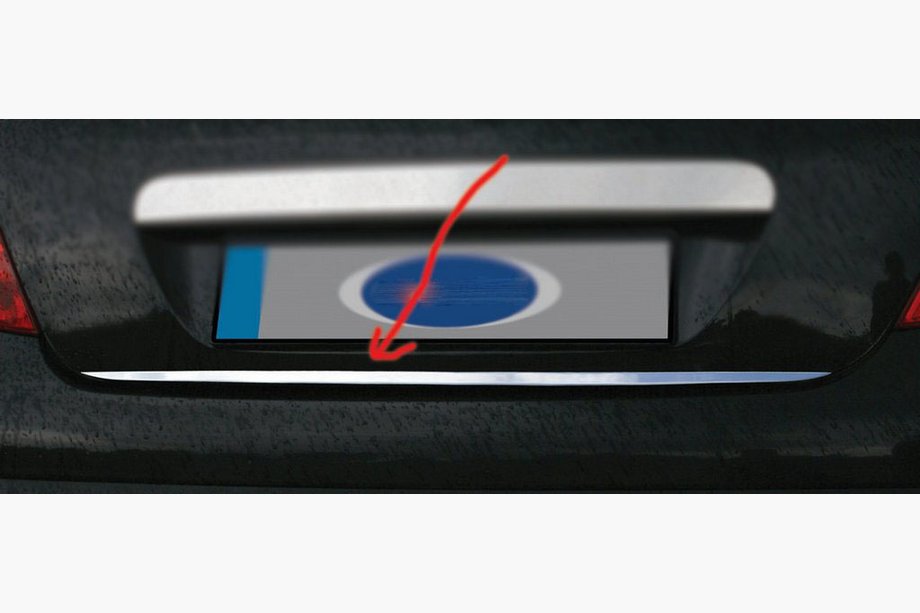 BMW 5-serie E39 1996–2003 Bagagerumskantliste (rustfrit stål) Image