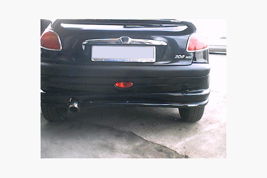 Peugeot 206 1998–2024 Bageste nederste diffuserindsats (til lakering) Image