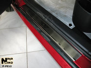 Peugeot 307 2001–2008 Dørtrinslister Nathaniko (4 stk., rustfrit stål) Standard - Lohmann tape, 0,5 mm foto 1