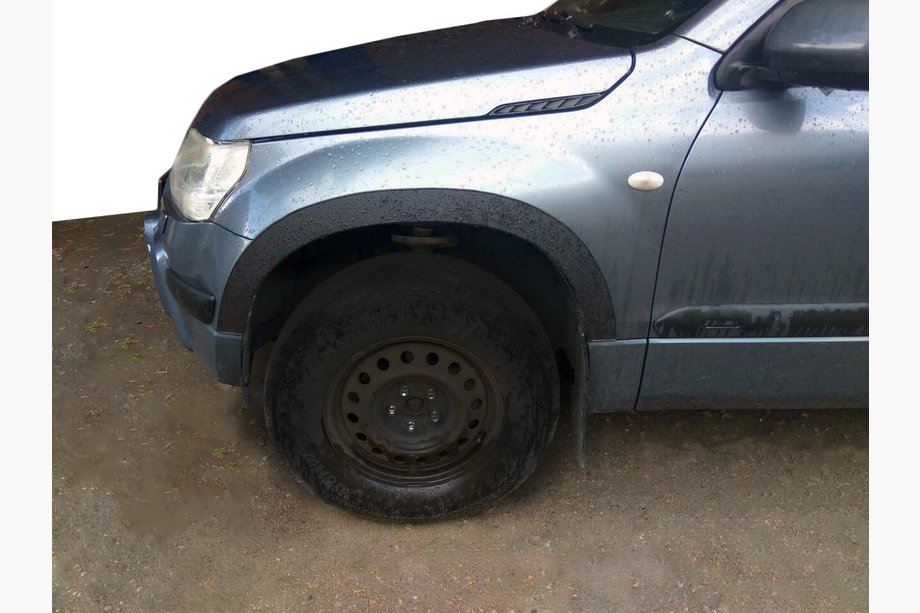 Suzuki Grand Vitara 2005–2017 Hjulbuekanter (4 stk., sorte) Image