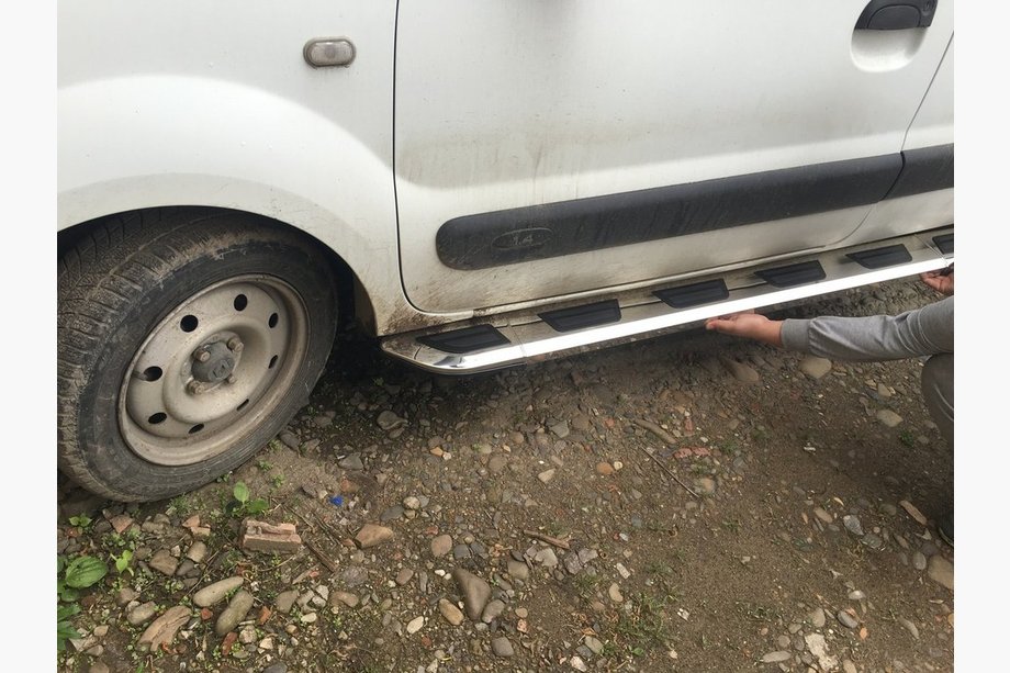 Renault Kangoo 1998–2008 Vison sidetrin (sæt á 2, aluminium/rustfrit stål) Image