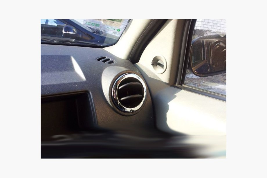 Renault Duster 2008–2017 Kromrammer til luftdyser i kabinen (4 stk., rustfrit stål) Foto 4