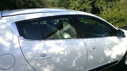 Renault Megane III 2009–2016 Nedre vindueslister (HB, 6 stk., rustfrit stål) foto 1