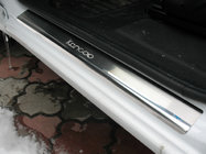 Renault Kangoo 2008–2020 Dørtrinslister Nathaniko (4 stk., rustfrit stål) Premium - 3M tape, 0,8 mm foto 1