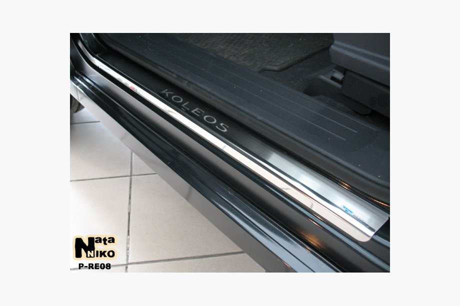 Renault Koleos 2008–2016 Nataniko dørtrinslister (4 stk., rustfrit stål) Standard - Lohmann tape, 0,5 mm Image