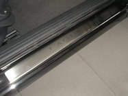 Renault Laguna 2001–2007 Dørtrinslister Nathaniko (4 stk., rustfrit stål) Standard - Lohmann tape, 0,5 mm foto 1