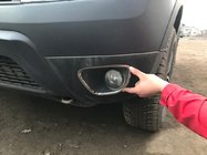 Renault Duster 2008–2017 Tågelygte-kromrammer i rustfrit stål 2008-2013 (2 stk.) foto 2