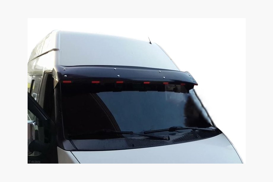 Ford Transit 2000–2014 Forrudevisir (sort højglans, 5 mm) Image