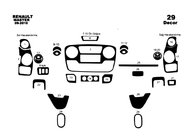 Renault Master 2011–2023 Instrumentbrætpanelbeklædning (stort sæt) Titan foto 2