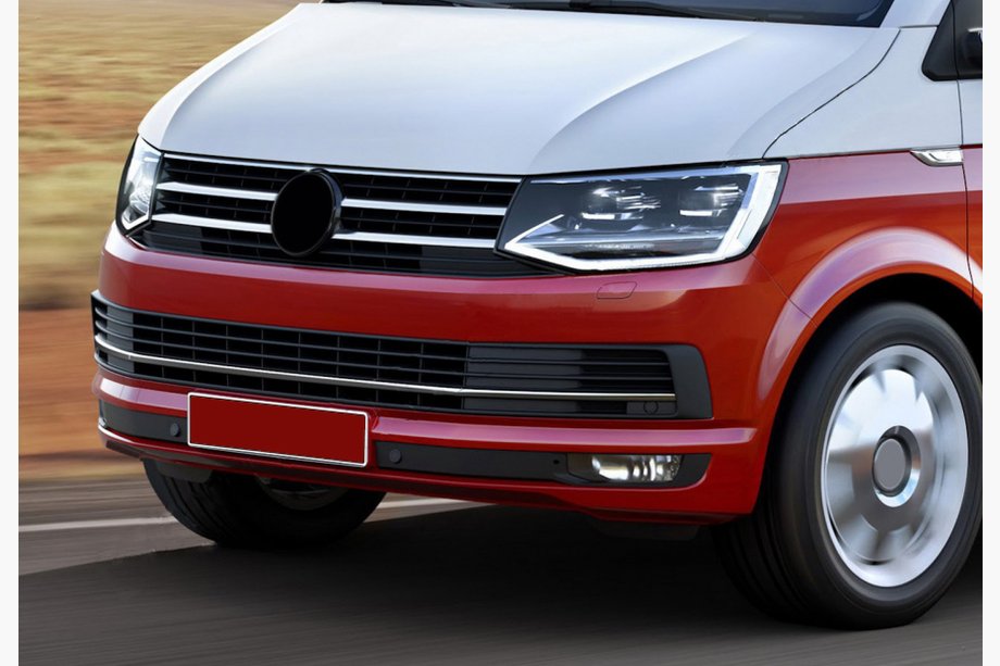 Volkswagen T6 2015–2024 Kromlister til kofangergrill 2015-2019 (3 stk., rustfri stål) Image