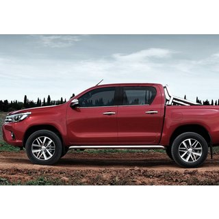 Vindueslister (4 stk., rustfrit stål) Toyota Hilux 2015– foto 1