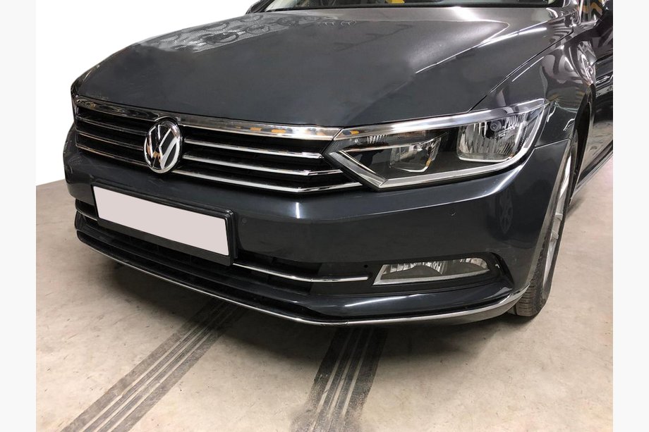 Volkswagen Passat B8 2015–2023 Forlygteramme og liste (3 stk., rustfrit stål) Foto 8