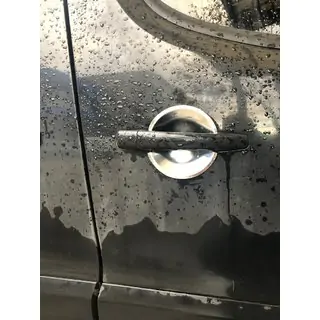 Rustfri stål dørgrebsskåle (4 stk.) foto 1