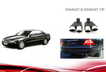Mercedes S-class W220 1998–2005 Udstødningsenderør V1 (2 stk.) foto 5