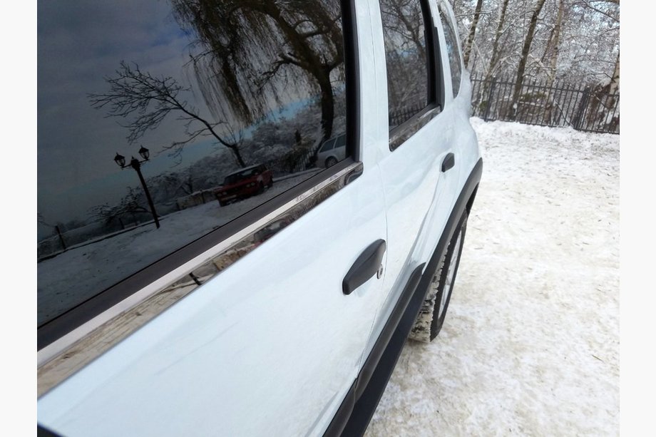 Renault Duster 2008–2017 Vindueslister sort krom (4 stk., rustfrit stål) Image