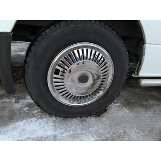 Hjulkapsler i rustfrit stål Stjerne (1-katkovy, 4 stk.) foto 2