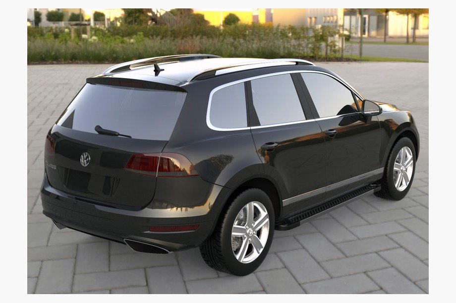 Volkswagen Touareg 2010–2018 Sidetrin Allmond Black (2 stk., aluminium) Foto 3