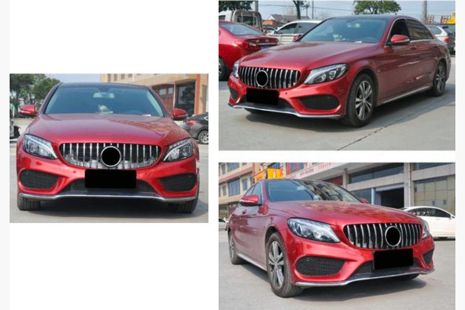 Mercedes C-klasse W205 2014–2021 Panamericana GT frontkølergrill (til Avantgarde/AMG-Line/C43 AMG) Foto 9