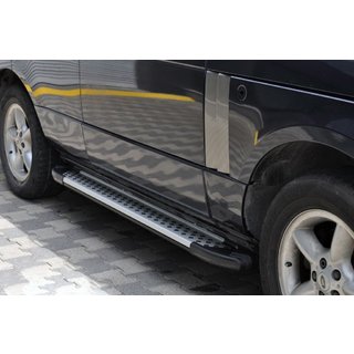 Sidetrin Allmond Grey (2 stk., aluminium) foto 1