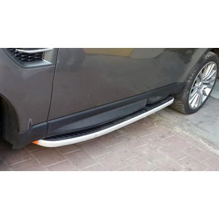 Sidetrin (2 stk., aluminium)