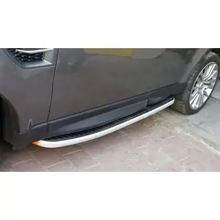 Sidetrin (2 stk., aluminium)