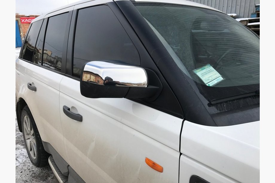 Land Rover Discovery III 2004–2009 Spejlkåber til sidespejle (2 stk., rustfrit stål) Foto 2