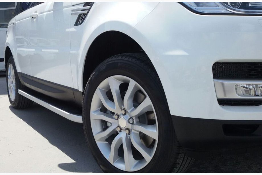 Land Rover Discovery V 2017– Sidetrin Tayga Grey (2 stk., aluminium) Image
