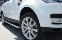 Land Rover Discovery V 2017– Sidetrin Tayga Grey (2 stk., aluminium) foto 1