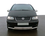 Volkswagen Sharan 1995–2010 Front dobbelt bullbar ST014 (rustfrit stål) 51 x 42 mm foto 1