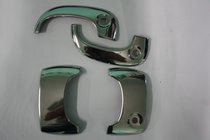 Renault Kangoo 1998–2008 Dørgrebsdæksler i rustfrit stål 2 forreste ↗ 2 skydedørshåndtag foto 4