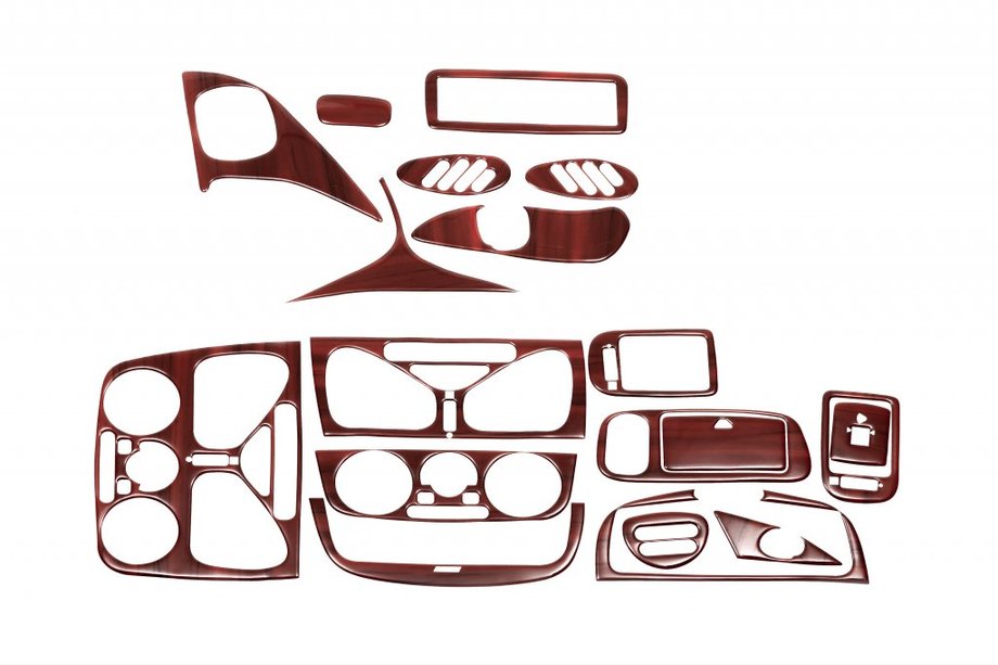 Fiat Albea 2002–2012 Instrumentbordslister (Hartman) Aluminium Image