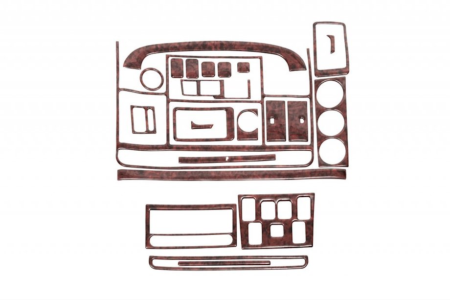 Land Rover Discovery II 1998–2004 Instrumentbordbeklædning Aluminium Image