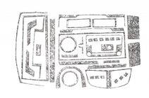 Volkswagen T6 2015–2024 Instrumentbordlister (2015-2019) foto 2
