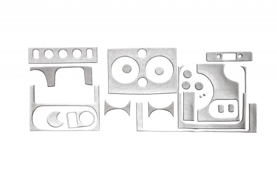 Citroen Berlingo 1996–2008 Instrumentbordslister i aluminium-look Hartman (2003-2008) Image