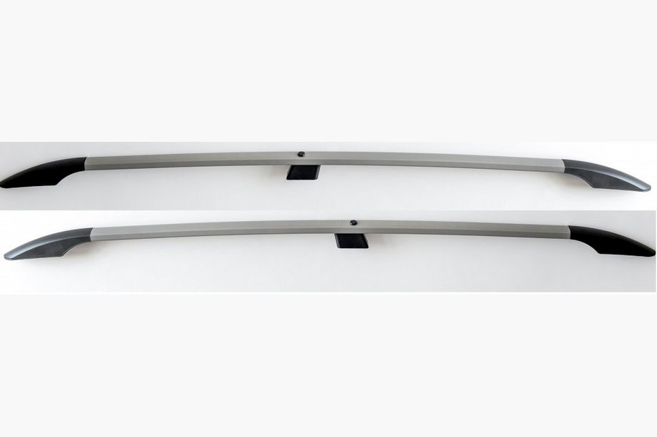 Opel Vivaro 2015–2019 Tagrælinger Grå Metallic (plastfødder) Lang akselafstand Image