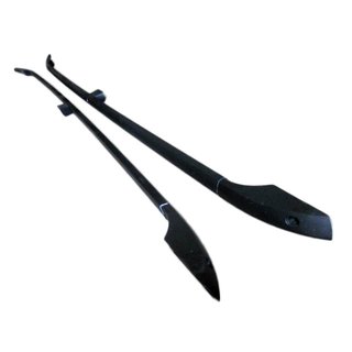 Sorte tagrælinger (2 stk., aluminium) Mitsubishi Grandis 2003–2011 foto 1