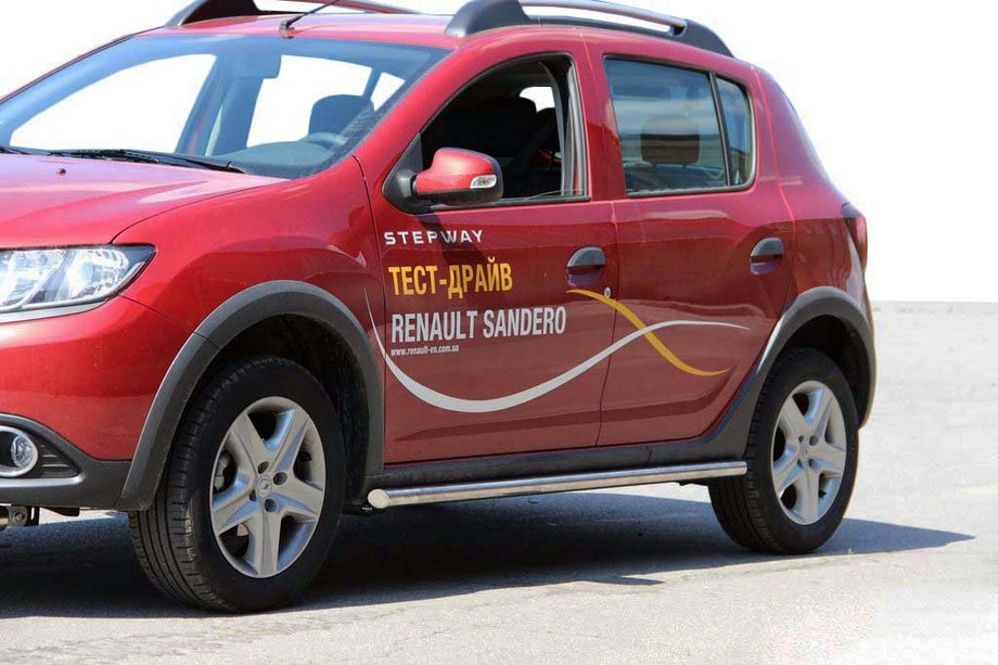 Renault Sandero 2013–2022 Siderør BB001 (2 stk., rustfrit stål) 60 mm Image