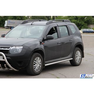 Siderør (2 stk., rustfrit stål) Dacia Duster 2008–2018 foto 2