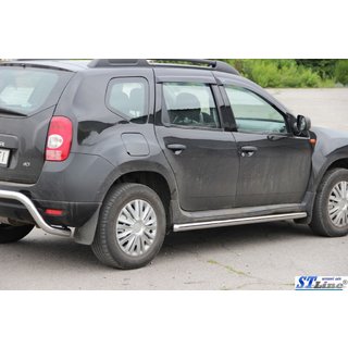 Siderør (2 stk., rustfrit stål) Dacia Duster 2008–2018 foto 3