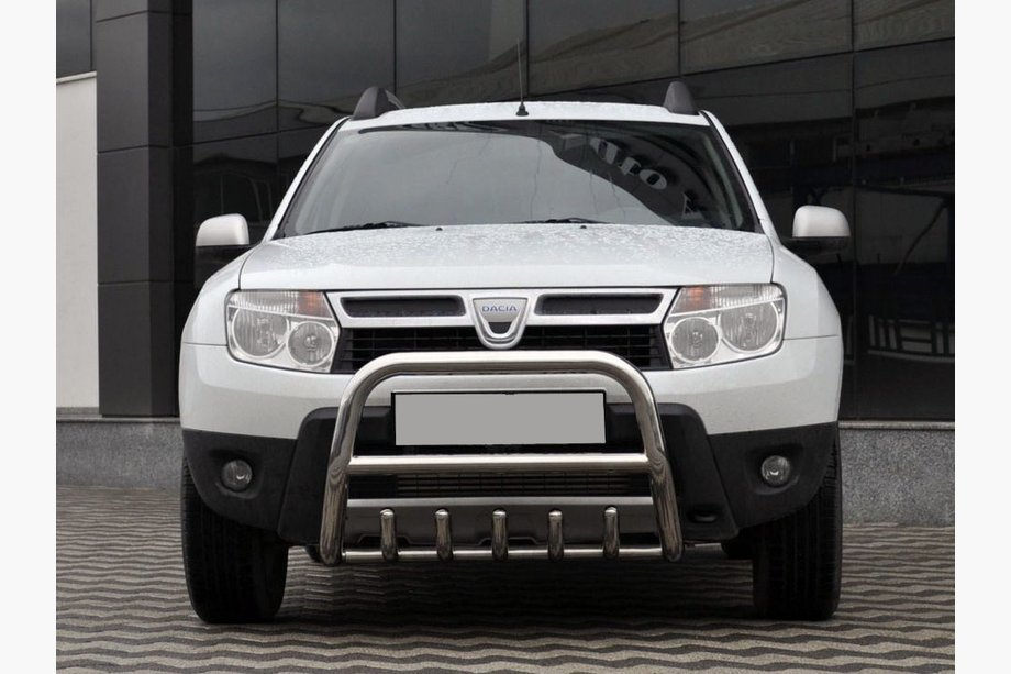 Renault Duster 2008–2017 Bullbar uden logo QT006 (rustfrit stål) Image