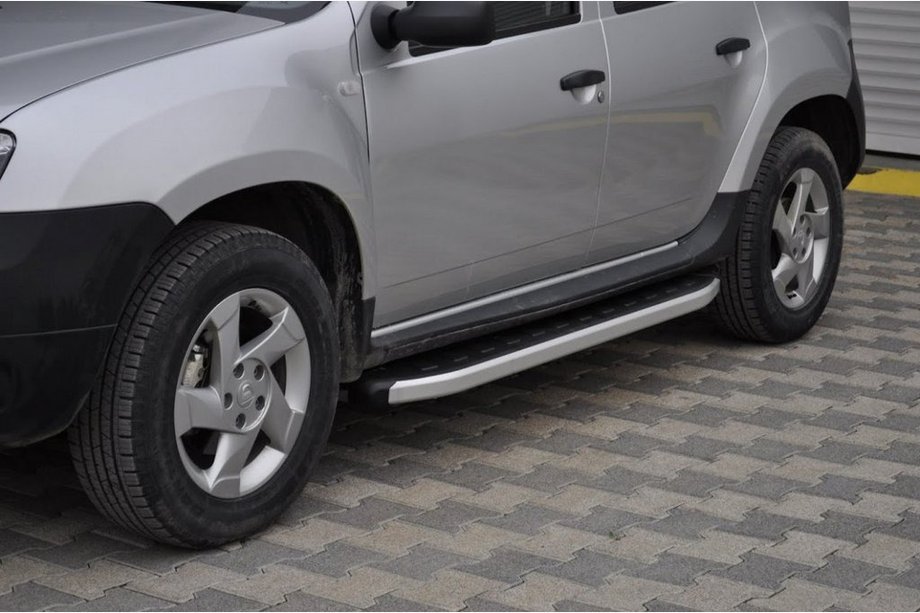 Renault Duster 2008–2017 Sidetrin Fullmond (2 stk., aluminium) Image