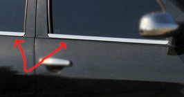 Renault Sandero 2007–2013 Udvendige vindueslister (4 stk., rustfrit stål) OmsaLine - italiensk rustfrit stål foto 4