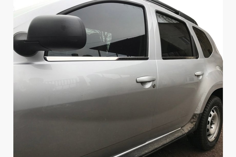 Dacia Duster 2008–2018 Rudelister (4 stk., rustfrit stål) OmsaLine - italiensk rustfrit stål Image