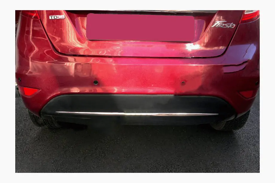Ford Fiesta 2008–2017 Kofangerkantliste i rustfrit stål Image