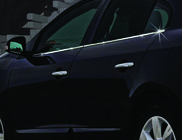 Renault Fluence 2009–2016 Nederste vindueslister (4 stk., rustfrit stål) Carmos - tyrkisk rustfrit stål foto 2