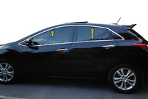 Hyundai I-30 2012–2017 Øvre vindueslister (hatchback, rustfrit stål) foto 1