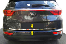Kia Sportage 2015–2021 Bagklap kantliste, nederste (rustfrit stål) foto 1