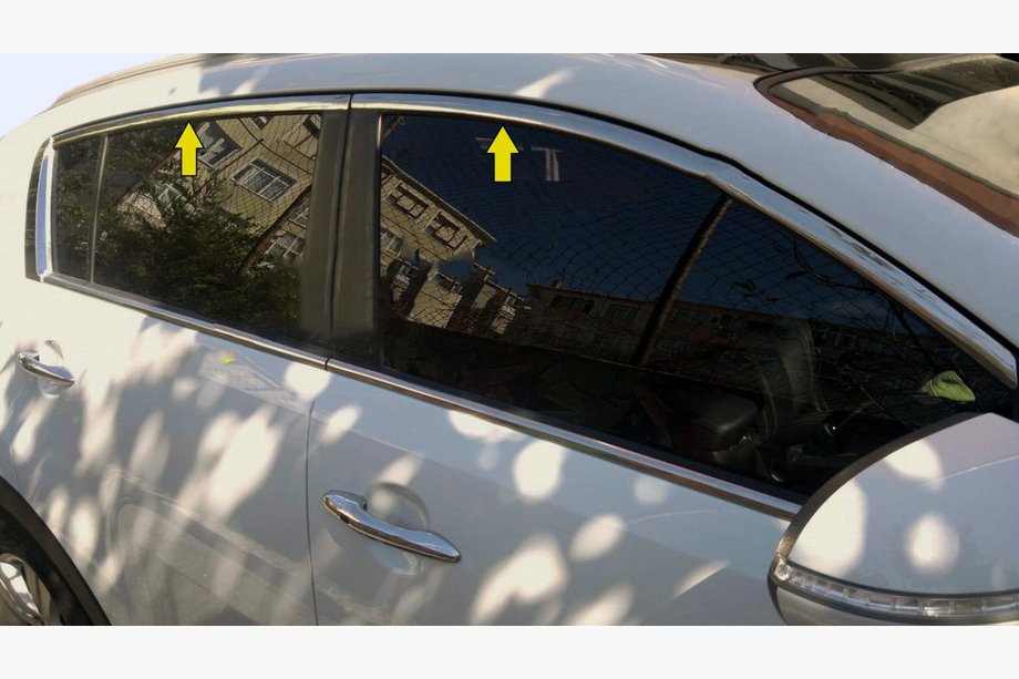 Kia Sportage 2010–2015 Øvre kantliste (4 stk., rustfrit stål) Image