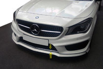 Mercedes CLA C117 2013–2019 Dækliste til kofangergrill (rustfrit stål) foto 1