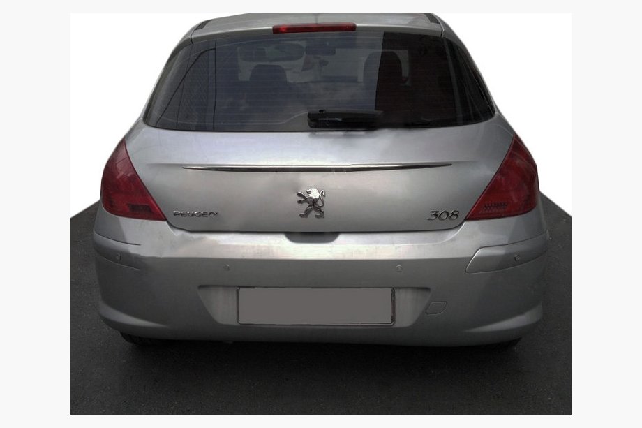 Peugeot 308 2007–2013 Kromliste over nummerplade (rustfrit stål) Image